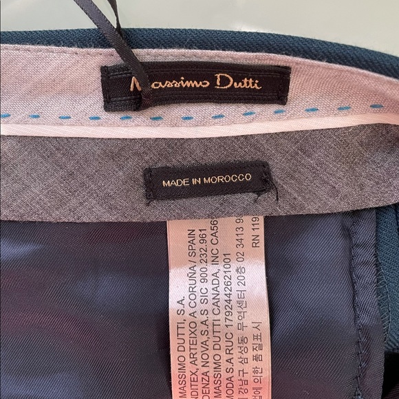 Massimo Dutti Teal Dress Pants - Picture 6 of 9